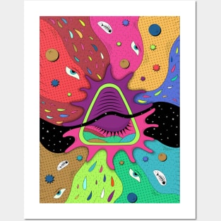 Psychedelic Background Posters and Art